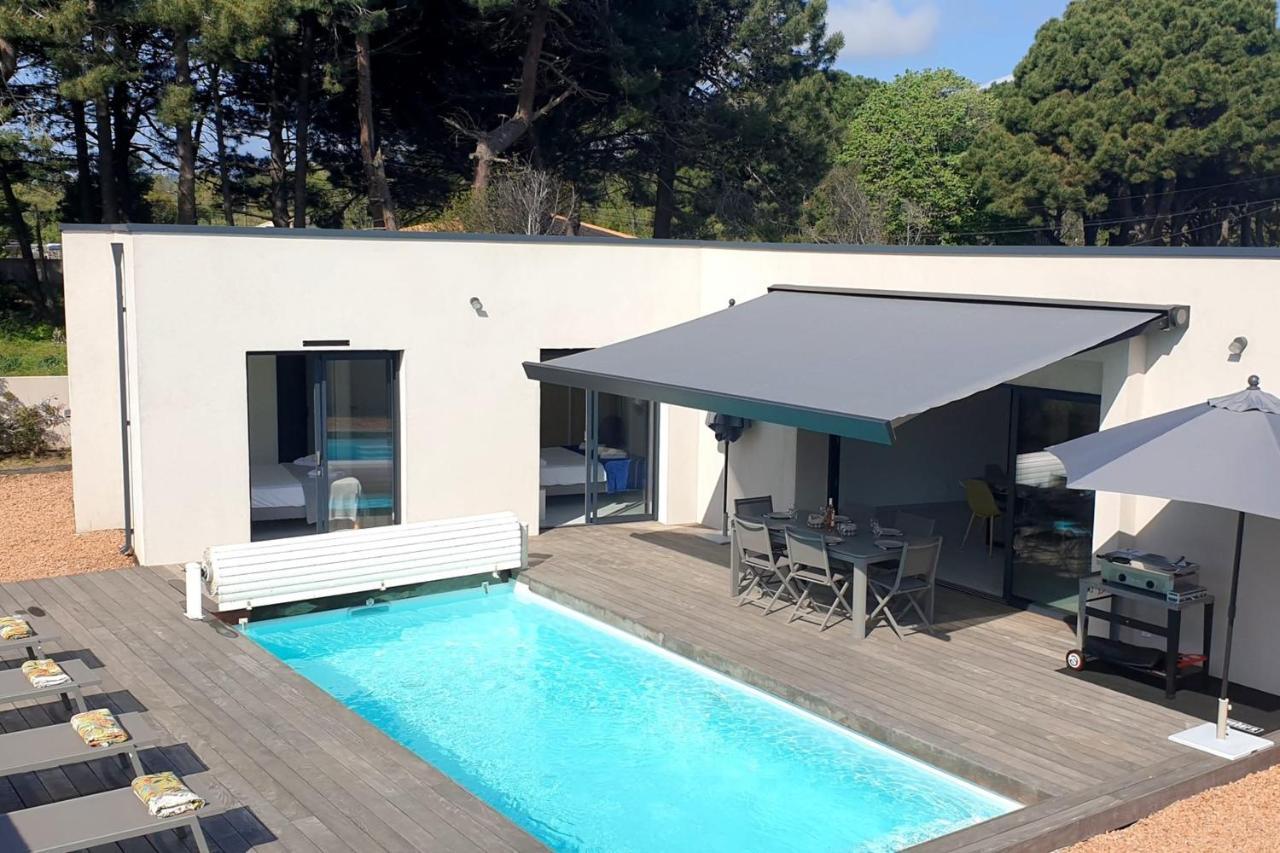 Villa Rossa 6 Pers Dans Residence Avec Piscine Chauffee Privee Lecci Luaran gambar