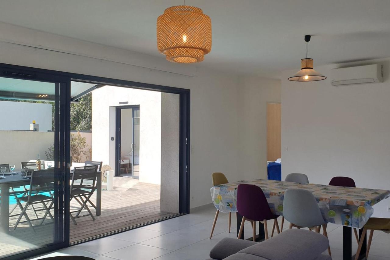 Villa Rossa 6 Pers Dans Residence Avec Piscine Chauffee Privee Lecci Luaran gambar