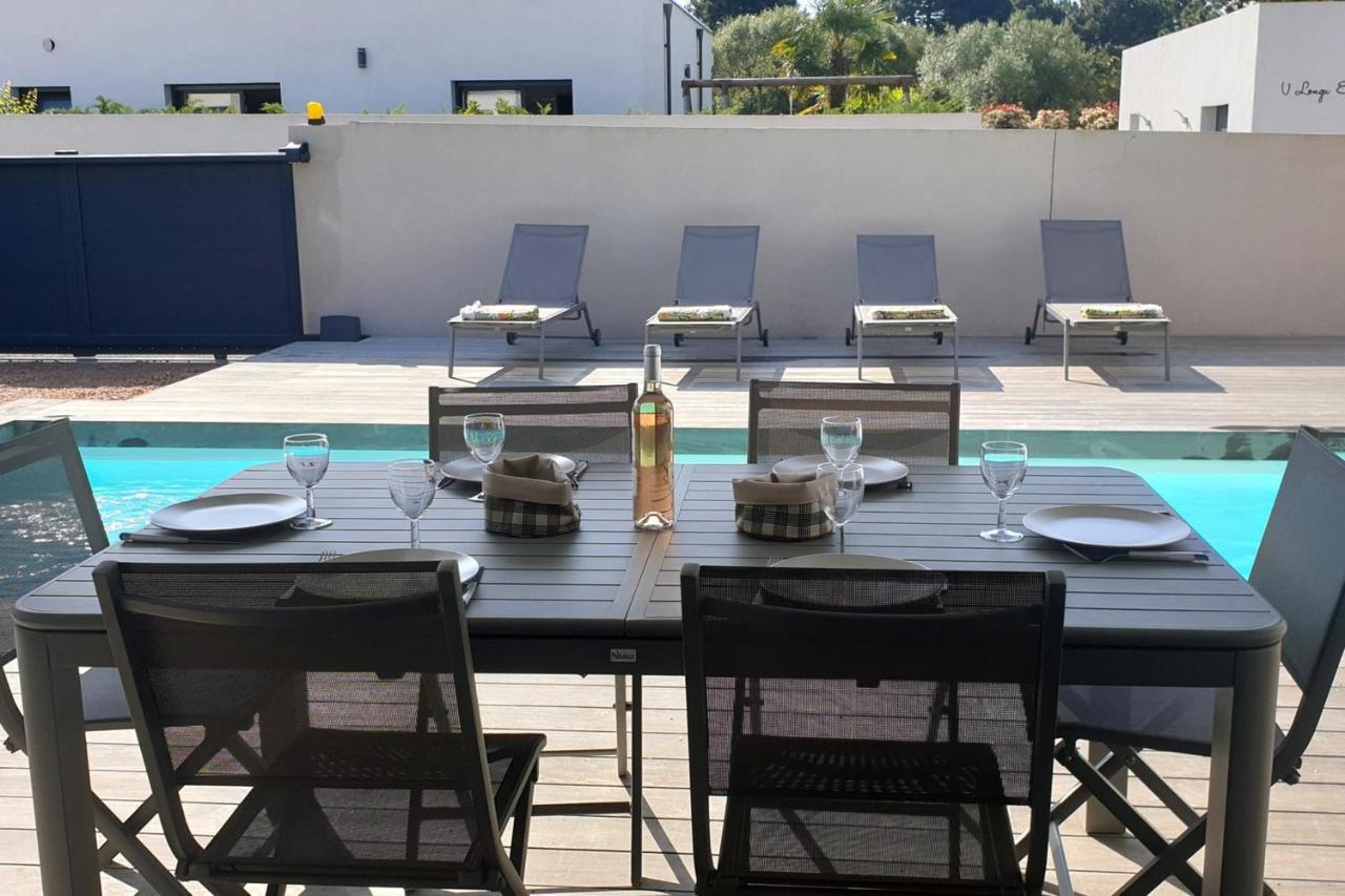 Villa Rossa 6 Pers Dans Residence Avec Piscine Chauffee Privee Lecci Luaran gambar